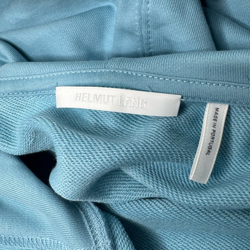 Helmut Lang Light Blue Graphic Hoodie - Picture 5 of 6